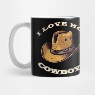 I Love Hot Cowboys Mug